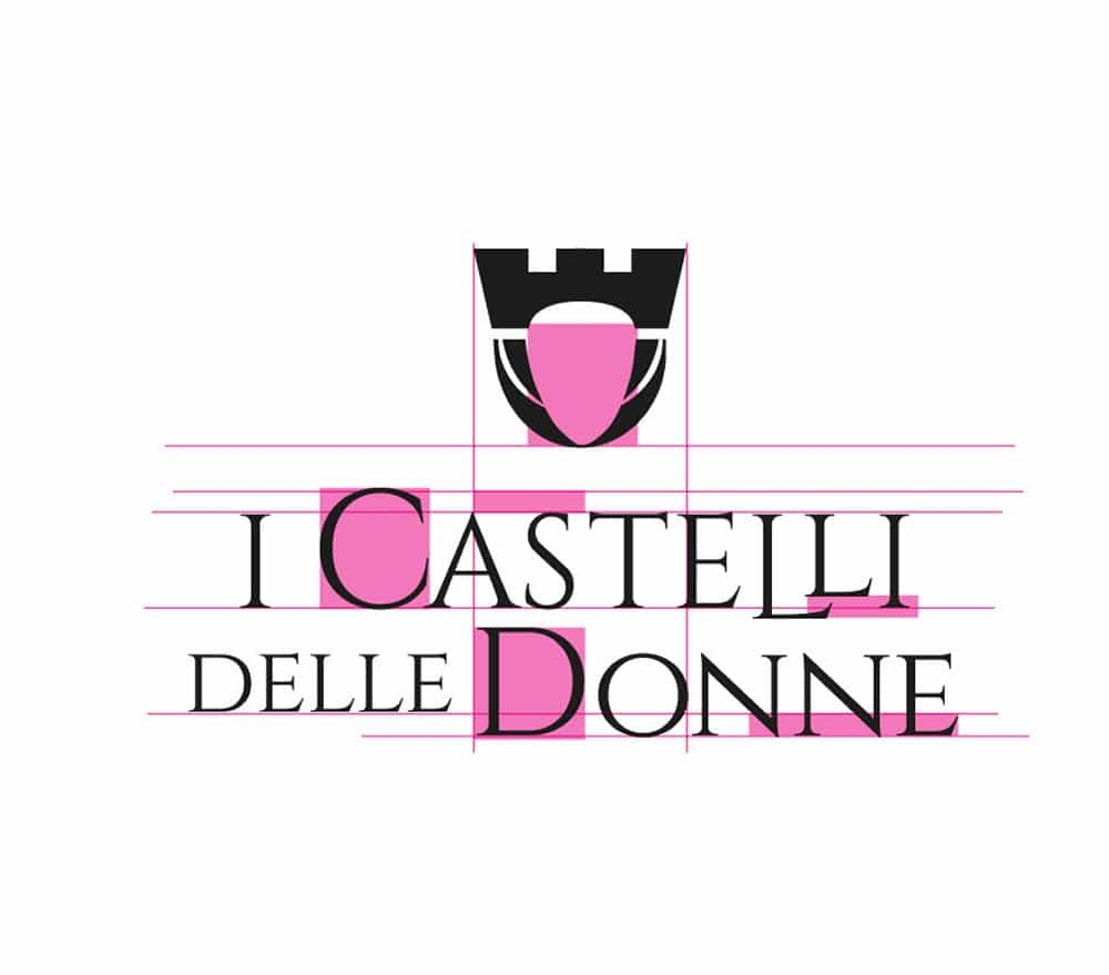 costruzione logo Castelli delle Donne